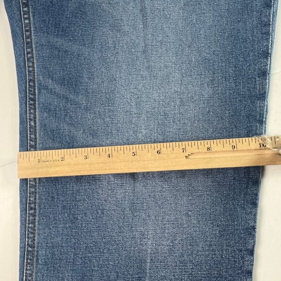 Abercrombie Fitch Jeans Womens 39x28* High Rise Ankle Straight Blue Denim Tag 35 - Picture 13 of 16